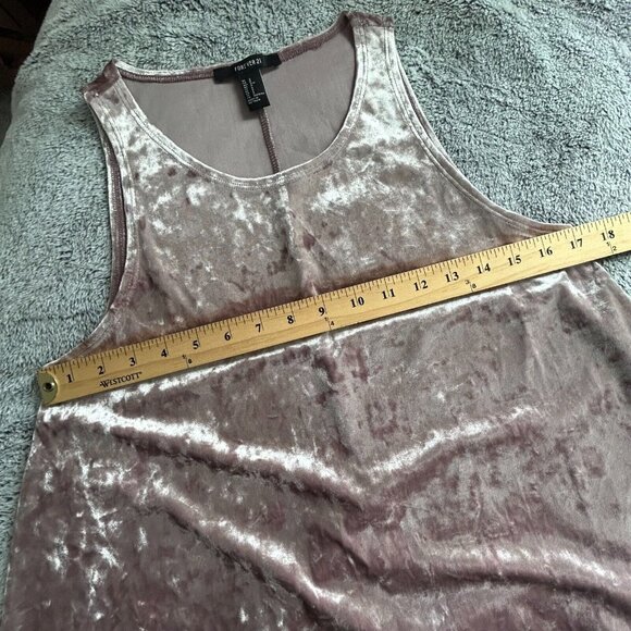 Forever 21 Womens Dress Small Light Purple Crushed Velvet Y2K Fairy Whimsy 17130 - Picture 6 of 7